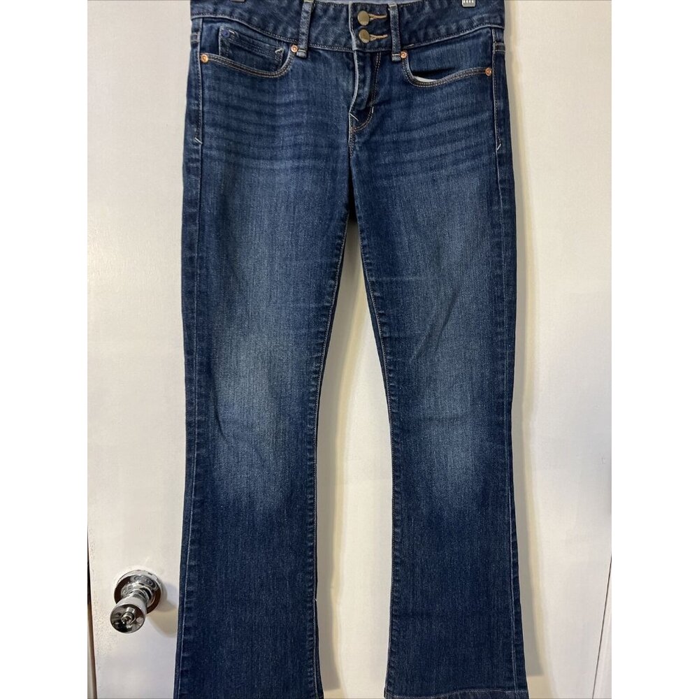 GAP 1969 Women's Short Dark Regular Fit Perfect Bootcut Stretch Jeans size 25/0R